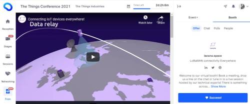 Lacuna Space virtual conference Animated video still a data relay station on top of the earth