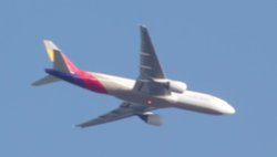 plane in  the sky